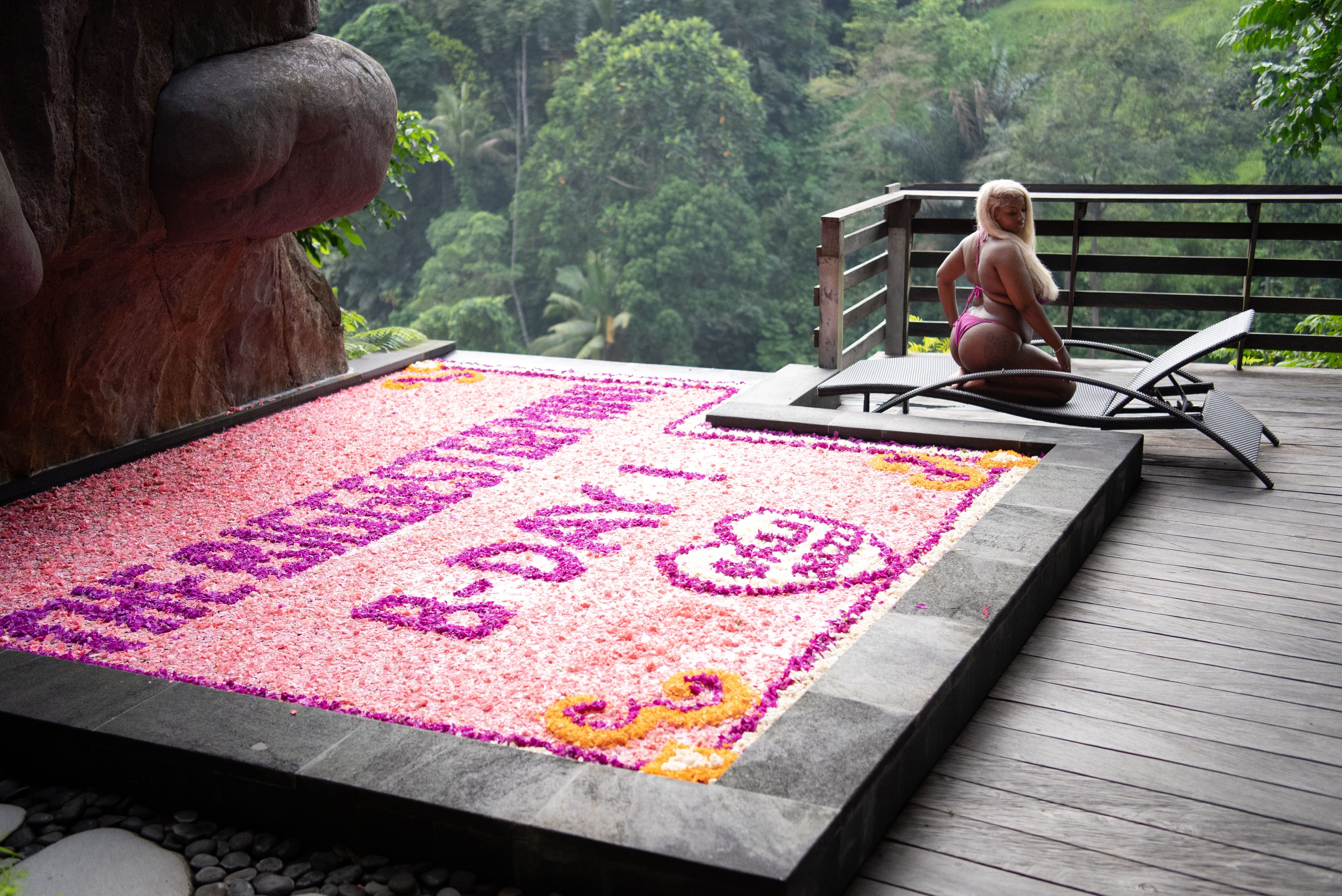 Bali Pool Flower Decoration - Birthday, Honeymoon, Anniversary 