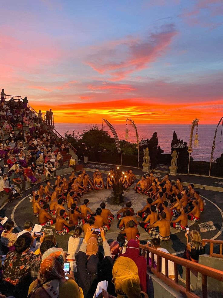 Bali Sunset : Kecak Fire Dance, Beach,  Uluwatu Temple And Dinner with Sunset view